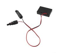 Adaptador de panel solar con USB-C y 2 puertos USB, convertidor de voltaje CC de 5,5 x 2,1 mm, cable de cobre de 10 AWG para generador solar Power Station Camping