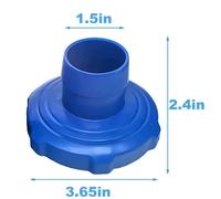 Adaptador de piscina para Skimmer de superficie Intex, adaptador de manguera de montaje en pared, conector de piscina B, accesorios de limpieza para lavadora de piscina al aire libre Blue and Pipe