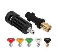 Adaptador de Pistola con Conector Rápido Hembra 1/4" y M22 14mm | adora, lanza espuma coche, piezas repuesto hidrolavadora serie K, kit limpieza coche hidrolavadora