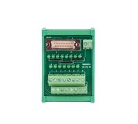 Adaptador de placa de conexión for bloque de terminales de conectores macho hembra DB15, tipo riel DIN con indicador LED(DB15 Male)