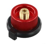 Adaptador de recambio portátil para tanque de gas al aire libre, conector de conversión de metal para cartucho de butano a cilindro con bloqueo de seguridad para parrilla