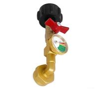 Adaptador de recarga de propano de latón con válvula de seguridad, convertidor de recipiente de gas de 1 libra para linternas de camping Reino Unido