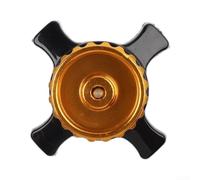 Adaptador de recipiente de gas de camping para estufa roscada Campingaz Easy to EN417, convertidor de aleación de latón con bloqueo de presión y giro para senderismo al aire libre, viajes RV (dorado)
