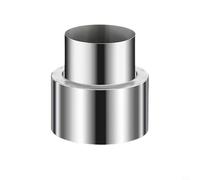 Adaptador de reducción de tubo de chimenea de acero inoxidable para calefacción y ventilación, soporta conexión sin costuras entre tuberías de diferentes diámetros (5 cm a 7 cm)