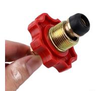 Adaptador de repuesto para recipiente de gas para estufa de camping, transferencia de butano y propano con válvula de ventilación Lindal EN417, conector de latón compatible con ligero, 36 g (E)