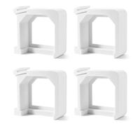 Adaptador de riel DIN de 35 mm - Soporte de montaje para Shelly EM, accesorios de instalación para riel estándar DIN 35 x 7,5 mm, para armario de distribución y control, fácil de organizar (4x)