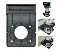 Adaptador de riel guía de enrutador compatible con Makita Trimmer DRT50 RT0700 RT001G 40v18v compatible con Makita Festool Pista de sierra de inmersión