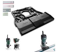 Adaptador de riel guía profesional SLE para Metabo FM 500-6 / FMV 18 LTX BL 8 para Makita/Bosch/Festool/Mafell guía adaptador de fresadora
