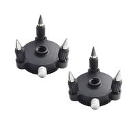 Adaptador de rotación para medidor de nivel con base de interfaz, 2 piezas, todos los soportes más 1/4 pulgadas 360 grados, compatible con niveles de línea de trípode