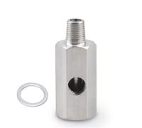 Adaptador de sensor de presión de aceite de acero inoxidable de 1/8'' for pieza en T de manómetro NPT de 1/8''
