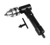 Adaptador de taladro de ángulo recto, convertidor de taladro eléctrico de 90 grados, accesorio de mandril para reparación Industrial del hogar, Metal y plástico (Caja Metálica con Llave)