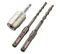 Adaptador de taladro eléctrico a martillo eléctrico, con mango cuadrado, cabezal de conversión galvanizado para agujero de 10 mm, herramienta multifuncional de interruptor rápido (A)