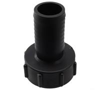 Adaptador de tanque IBC de latón S60x6 Conector de grifo de rosca gruesa para manguera de drenaje de tanque de agua/5.1 cm 3/10.2 cm 5.1 cm Negro (38 mm)