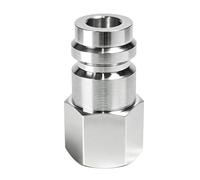 Adaptador de tanque R134a ACME hembra de 0.5 pulgadas a acoplador de aire acondicionado de lado alto de 16 mm