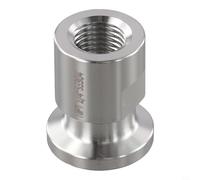 Adaptador de triple abrazadera TC de 1/2 pulgada con rosca hembra NPT de 1/4 de pulgada | Accesorio sanitario de acero inoxidable 304 para sistemas de tuberías de preparación de alimentos, lácteos