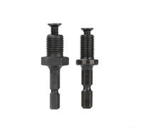 Adaptador de vástago hexagonal a portabrocas de rosca macho para transmisión de par mejorada y bloqueo fiable del portabrocas en aplicaciones de perforación (juego de 2 piezas)