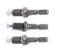 Adaptador de vástago hexagonal de 3 piezas Juegos de adaptadores de enchufes de taladro Adaptador de portabrocas hexagonal Rosca de 3/8 "-24UNF con tornillos para taladro de martillo eléctrico