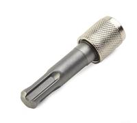 Adaptador de vástago hexagonal SDS Plus a 1/4 de pulgada para brocas y destornillador, juego de llaves de vaso de vástago redondo, accesorio de herramienta eléctrica, metal plateado, 60 mm