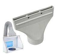 Adaptador de ventana de manguera de aire acondicionado, accesorio plano delgado HVAC | Adaptador de acoplamiento de manguera de escape de CA, para dormitorio, sala de estar, sótano, apartamento