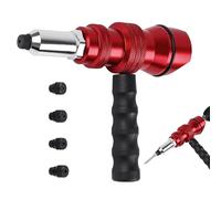 Adaptador eléctrico para remachadora - Ayuda para el mantenimiento del coche con mango antideslizante - Accesorio remaches para taladro a batería, para yates, ATV, furgonetas, sedán, pickup, coche