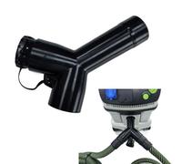 Adaptador en Y antiestático con tapón ciego para aspiradora Festool 452898 y para aspiradora Flex, manguito de manguera para CT26/CT36/CT48, accesorio resistente para aspiración de doble cara