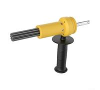 Adaptador escalador de 18 agujas con vástago SDS, removedor de óxido resistente para martillos eléctricos, ideal para hormigón para preparación de superficies y tareas de pelado de pintura (amarillo)
