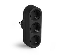 ADAPTADOR FRONTAL 3 TOMAS NEGRO