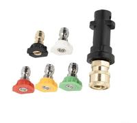 Adaptador Hidrolimpiadora 1/4" para Conexión Rápida para karcher K2-K7(5 Nozzle)