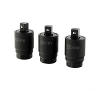 Adaptador limitador de par para trinquetes de 3 8 unidades y barras de disyuntor utilizado en mantenimiento automotriz para requisitos de cierre de 25 35 o 40 Nm (3 piezas)
