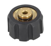Adaptador M22 convertidor de lavadora a presión M22 14 mm hembra a G1/4 accesorio de conexión rápida para boquilla de pulverización acoplador de repuesto negro (OP-324-(M22-G1/4))