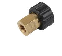 Adaptador M22 convertidor de lavadora a presión M22 14 mm hembra a G1/4 de conexión rápida para acoplador de repuesto de boquilla de pulverización negro (M22 x 1/4 IT)