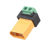 Adaptador macho a terminal verde de 2 pines, 10 A, soldadura de alta corriente, sin conexión de diseño