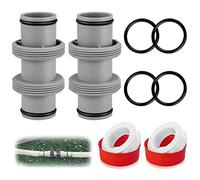 Adaptador Manguera Piscina 38mm,Conectores de Manguera de 38 mm a 38 mm de Diámetro,Conector Recto Para Piscina,Adaptador de Conexión de Manguera de Bomba de Filtro de Arena para Intex/Bestway