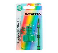 Adaptador manguera plastico 3/4 hembra blister