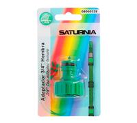 Adaptador manguera plastico 3/4 hembra blister