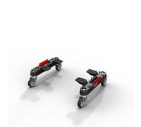 Adaptador móvil Qbrick System Prime, Juego de adaptadores con Ruedas, Ruedas de Transporte, Taller, Color Negro