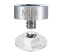 Adaptador multiusos de ejes de amoladora angulares M14 con tuerca de bloqueo para accesorios seguros X, adaptador de cenadores de amoladora de ángulos