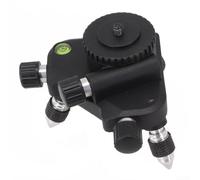 Adaptador Nivelador Trípode 5/8" Hembra para construcción Adaptador | para ajuste 360 grados, aleación aluminio , rosca 1/4 pulgada, para ideal para construcción, negro plateado