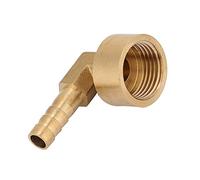 Adaptador para Cocina de Gas Butano, Conector de Rosca de Latón Codo Macho Espiga Manguera de Unión Adaptador g1 / 2 Aire/Agua/Combustible/Aceite/Gases Inertes(#2) (10mm)