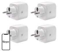 Adaptador para enchufes Matter SONOFF S61s, compatible con Wi-Fi, pack de 4 unidades