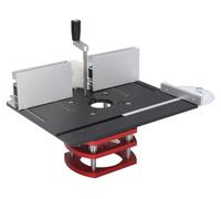 Adaptador para fresadora de sobremesa con placa de aluminio, placa de inserción para la mesa de fresado, kit (negro)