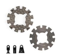 Adaptador para hojas de sierra oscilantes, paquete de 2 adaptadores universales para hojas de sierra oscilantes, hojas de sierra circular, adaptador Star-Lock compatible con Bosch/Fein/Makita