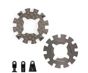 Adaptador para hojas de sierra oscilantes, paquete de 2 adaptadores universales para hojas de sierra oscilantes, hojas de sierra circular, adaptador Star-Lock compatible con Bosch/Fein/Makita