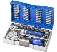 Adaptador para llave de impacto, trinquete reversible, punta Torx, mango, soporte y accesorios de 1/4"