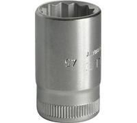 Adaptador para llave de tubo, 45, 3/8 de pulgada, hexagonal de 12 caras, boca de 13 mm, longitud de 30 mm, marca STAHLWILLE