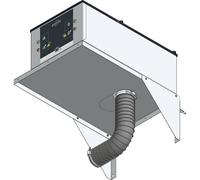 Adaptador para montaje en pared asecos, para la caja-filtro de recirculación de aire