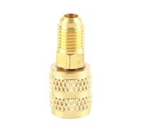 Adaptador R410A para Mini Split HVAC 1/4'' Macho SAE a 5/16'' Hembra SAE Conector de Latón Sin Derrames para Sistemas de Aire Acondicionado