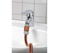 adaptador rosca para conexion al grifo de cocina. macho ø26,5mm (3/4) a macho m24x1mm. gardena