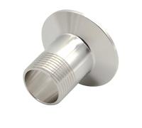 Adaptador roscado macho sanitario acero inoxidable 304, conector triple abrazadera SP1/4"-2", DN15-DN50 para tuberías sanitarias(DN15 Ferrule OD 50.5,SS304)