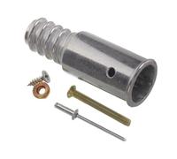 Adaptador Roscado para Mango de Escoba, Repuesto Metálico 0,748 Pulgadas | Aleación de Aluminio y Acero Inoxidable, Conexión Firme, Instalación Sencilla, Recupera Mangos Antiguos